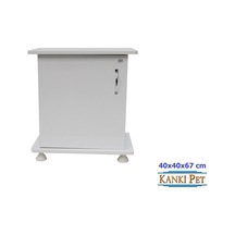 Kanki Pet 40 CM Mdf Akvaryum Beyaz Sehpa 40 x 40 x 67h CM