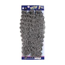 Afro Dalgası / Orta Ton Gri Grey 2 - Mydr-462582 Çok Renkli