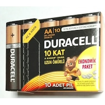 Duracell Aa Kalem Pil 1.5V Alkalin 10 Ad