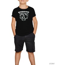Rammstein Chain Logo Siyah Çocuk Tişört