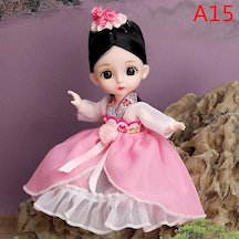 Yucama Mini 16cm Bjd Bebek 13 Hareketli Ortak Kız Bebek 3d Büyük Gözler 1/12 Moda Prenses Bebek Diy Kıyafetli Oyuncak Bebek Giysi Hediyesi - Stil 1 -a15