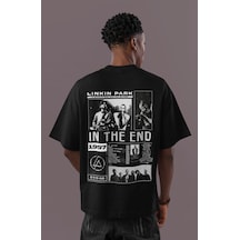 Tasarım Linkin Park In The End Rock Metal Sırt Baskılı Unisex Ove Siyah