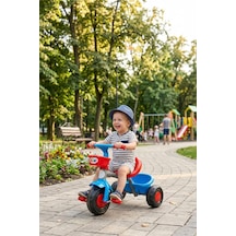 Boni Bike 3 Tekerli Metal Gövdeli 50kg Taşıma Kapasiteli Ön Ve Arka Sepetli Renkli Çocuk Bisikleti Kırmızı