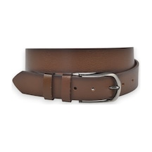 Deepsea Erkek Taba Hakiki Deri Klasik Kemer 3,5 Cm Kumaş Pantolon Kemeri 2502635 Taba