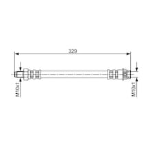 Bosch 1987481032 Fren Hortumu On R5 84 95 P 106 96 Sandero 08 Logan 04