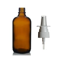 100ml Kahverengi Cam Şişe, Burun Spreyi, 24 Adet Nazal Spreyli, Ecza Şişesi, İlaç Şişesi Diğer