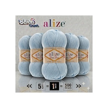 Baby Best - 40 Mavi - 5'li Paket - 100gr/240m - Bebek İpi - Anti Pilling Tüylenmez İp