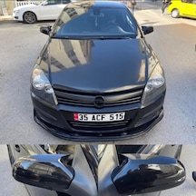 Sts Oto Aksesuar Opel Astra H 2004-2008 Batman Yarasa Ayna Kapağı Piano Black Abs Plastik (01)