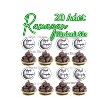 20 Adet Hayırlı Ramazanlar Yazılı Kürdanlı Süs Cupcake Kürdanı İftar Süsleri Hoşgeldin Ramazan Kokteyl Kürdan Söz Nişan Doğum Günü Kokteyl Davet Ve Sunum Pasta Süsü Süsleme Kalın Kağıt