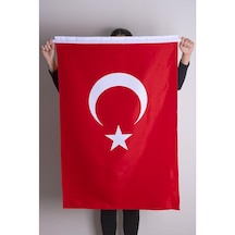 Türk Bayrağı Raşel Kumaş Aplike Dikiş 70x105 cm