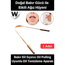 Diltemizleyici Bakır Dil Sıyırıcı Oil Pulling Uyumlu Ağız Kokusu Giderici Plak Temizleyici Hijyenik Diğer