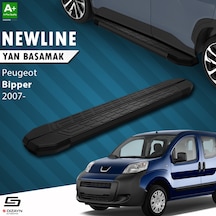 S-dizayn Peugeot Bipper Newline Siyah Yan Basamak 173 Cm 2007-2017 A+ Kalite