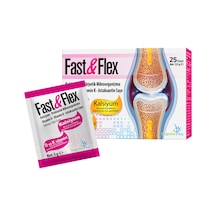 Fast & Flex Probiyotik D3 K2 Astaksantin Kalsiyum İçeren Takviye Edici Gıda 25 Saşe
