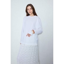 Defacto Relax Fıt Uzun Kollu Ecru Tunik H7727ax26smer105 Ekru-er105