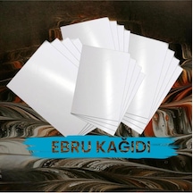 Ebru Kağıdı 25 X 35 Cm 25 Li Beyaz Ebru Sanatı Kâğıdı Marbling Paper Set