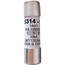 Bor Bs314-pv/20a/1000v ,14x51mm 20a Gpv/ges Kartuş Sigorta