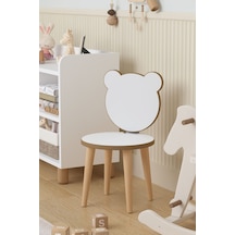 Montessori Çocuk Sandalyesi 2-6 Yaş Özel Bağlantı Sistemli - Panda Çok Renkli