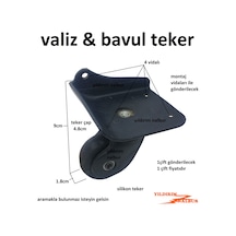 Bavul Tekeri Sağ Sol Çift Kare Model Teker Bavul 2 Adet Fiyatı Te