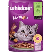 Whiskas Tasty Mix Kuzulu Tavuklu ve Havuçlu Pouch Yetişkin Kedi Mama 85 G