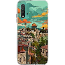 Redmi 9t-poco M3 Uyumlu Özgür Filistin Ve Kubbetüs Sahra Baskılı Silikon Kılıf Renkli