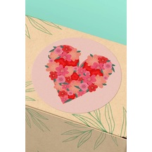 Thank You Renkli Yuvarlak Teşekkür Etiketi Sticker 3x3cm St2093 Çok Renkli