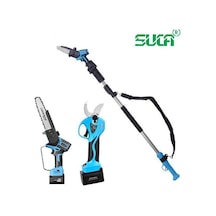 Suca Sc 8611 + 5808 Uzatma Aparatlı Akülü Budama Makası Ve Testere