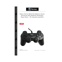 Delux Serisi Aktivite Eğlence Aracı Donanım Gp1 Kablolu Analoglu Oyun Kolu - Pc Uyumlu Joystick