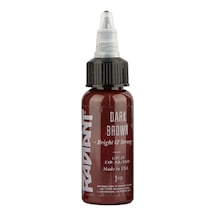 Dark Brown Radiant Dövme Boyası 30ml Koyu Kahverengi Profesyonel Tattoo Ink