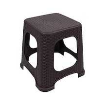 Della Star Rattan Tabure Küçük Kahve 2 Adet