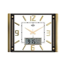 Gold Premium Termometreli Ve Takvimli Duvar Saati T-711-g Beyaz