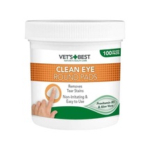 VET'S BEST Kedi ve Köpekler için Aloe Vera Özlü Göz Temizleme Pedi 100lü
