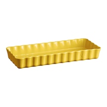 Emile Henry Tart-Börek Fırın Kabı Dikdörtgen 36.5 x 15 cm Mat Sar Mat Sarı