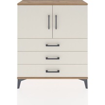 Arges Şifonyer 2 Raflı 3 Çekmeceli 2 Kapaklı 88x30x106 Çam-ay... Çam