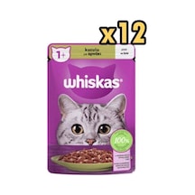 Whiskas Pouch Jöle Içinde Kuzulu Yetişkin Kedi Konservesi 85gr X 12 Adet