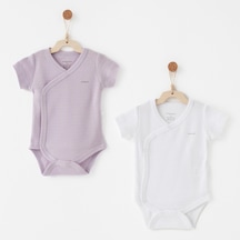 Andywawa Bebek Zıbın Body 2 Parça Anw-ac26763 Beyaz-lila