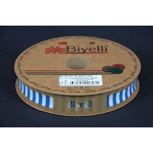 Biye Kalın Çizgili Katlı F08 Petrol 2 Cm 25 Metre %65 Koton %35 Polyester