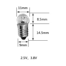 Pm-4818 Mini Fener Ampulü 1.5v Vidalı Duy E10 50 Li Paket Adaptor Sec-Kumanda-Metraj Seç Yok-Kumanda-Yok