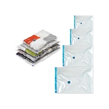4'lü Vakumlu Hurç Seti 120x100 100x80 80x60 70x50 Sıvı Geçirmez Küf Toz Haşere Koku Yapmaz Yorgan Yastık Kıyafet Xxl Büyük Orta Küçük Boy
