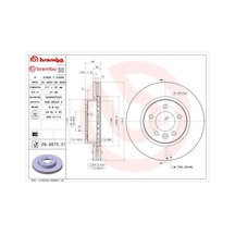 Fren Dıskı On Dıscovery 3 L319 04 09 Dıscovery 4 L319 09 18 Brembo Sdb000602/ Sdb000604/ Sdb500120