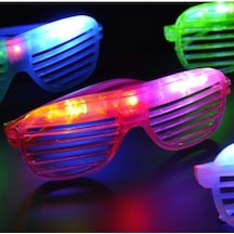 Led Işıklı Renkli Panjur Gözlük 12 Adet Belirtilmemiş