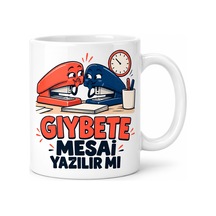 Storeşahin Gıybet Mesaisi Tasarımlı Porselen Kupa - Model 724 Shn0720