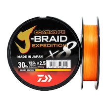 Daiwa Jbraıd Expedıtıon 8 Braıd 150m Orange İp Misina 0,10