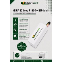 Mi Mijia 1c Robot Vacuum Mop P1904-4s1p-mm Uyumlu Batarya 14.4v 5200mah Li-ion Yüksek Kapasiteli Pil