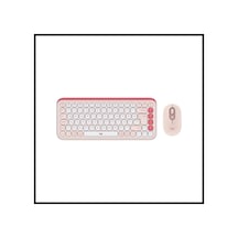 Teknoteg - Rsr - Logıtech Pop Icon Combo, Rose-beyaz, 920-013077, Kablosuz, Türkçe Q, Klavye Mouse S Diğer