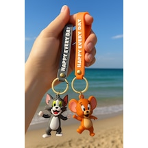 2li Tom & Jerry 3d Silikon Büyük Anahtarlık Seti Hediyelik Çanta Aksesuar