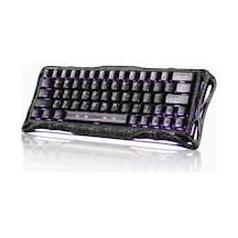 Gravastar Mercury V60 Pro Manyetik Switch Gaming Klavye, Kablolu, İngilizce Q, Cyber Frost Black