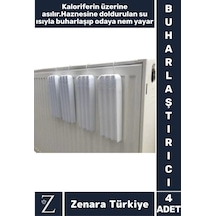 Uzun Ömürlü Isıya Dayanıklı Kalorifer Petek Üstü Nemlendirici Su Buharlaştırıcı Askılı Suluk 4 Adet Çok Renkli