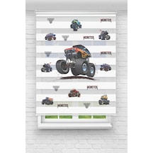 Perdecizade Enxboy Araba Dijital Baskılı Zebra Perde-cocuk Odası-stor Perde Tycbd2d14ab564a037f095d00 Renkli