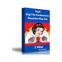 Haydi Çizgi Film Karakterlerini Boyayalım Kitap Seti (3 Kitap)