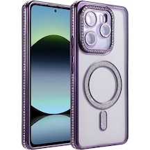 Redmi Note 14 4g Joke Simli Magneticsafe Kılıf - Derin Mor